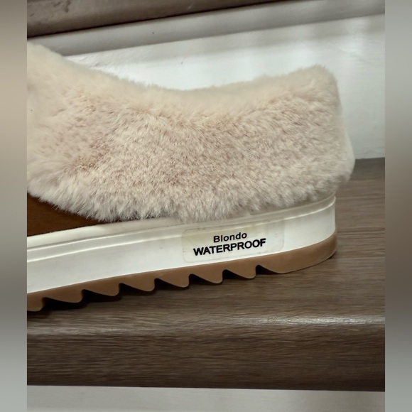 BLONDO Suri Tan WATERPROOF Faux Suede Slip On Shoe - Size 8 - Picture 9 of 13